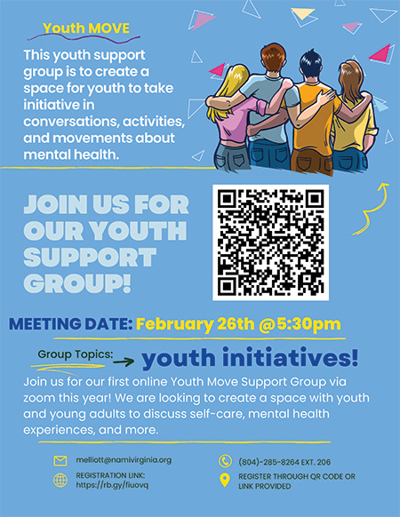 Youth MOVE Support Group flyer