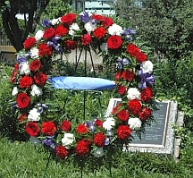 Memorial wreath to fallen law enforcement officers