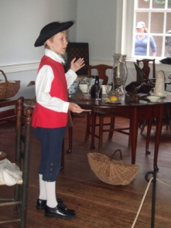 Junior docent tours at Gadsby's Tavern Museum