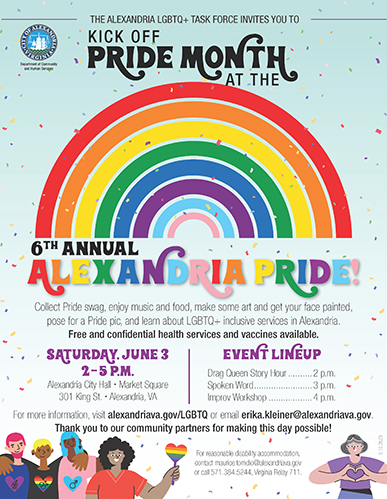 6th Annual Alexandria Pride Month Kick Off