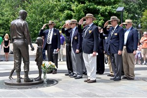 Veterans Salute in Capt. Rocky Versace Plaza