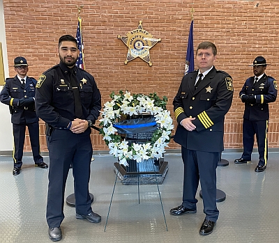 Wreath Laying at Alexandria Sheriff's Office