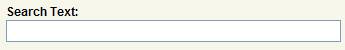 text search input field